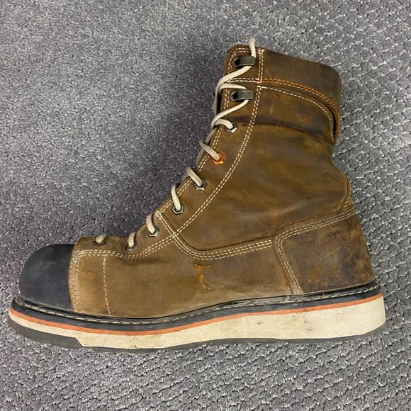 Timberland PRO Men's Alloy Toe Gridworks Waterproof 8" Work Boots Size 11W - Picture 11 of 16